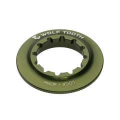 Wolf Tooth Centerlock Verschlussring - interne Verschraubung Aluminium olive