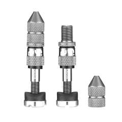 e*thirteen Schrader Tubeless Ventil Set | Quick Fill Plasma Aluminium 16-24 mm silver