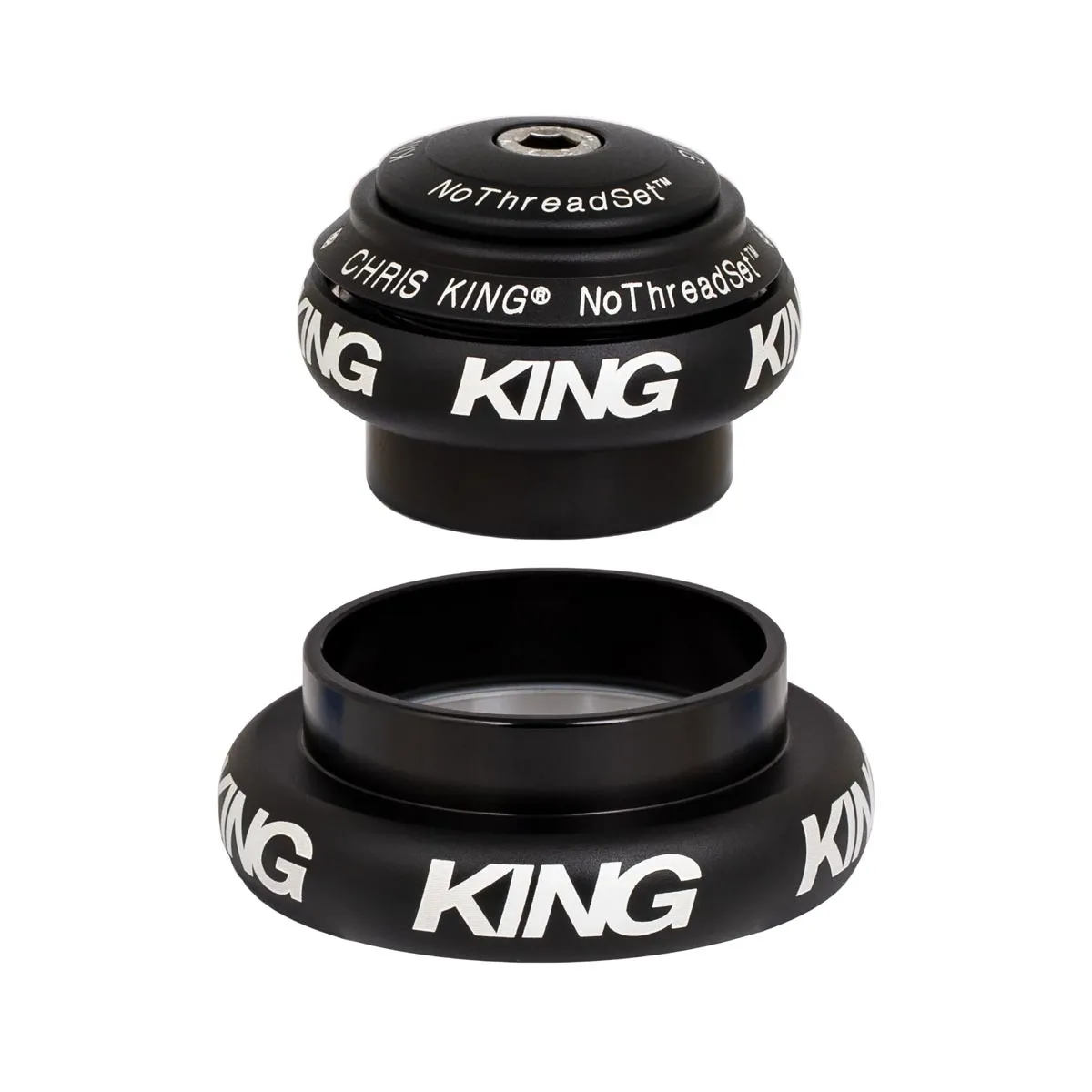 Chris King NoThreadSet Steuersatz Tapered 1 1/8 - 1 1/5 Zoll matt schwarz | matte black EC34/28,6 - EC44/40