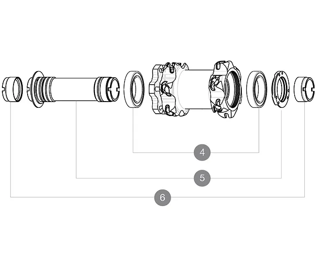 Mavic Nabenlagersatz MTB QR20 Vorderrad Typ 61805 | 25x37x7 mm 2 Stück
