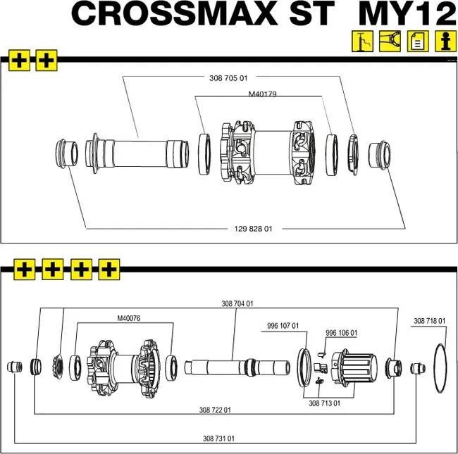 Mavic Nabenlagersatz MTB QR20 Vorderrad Typ 61805 | 25x37x7 mm 2 Stück