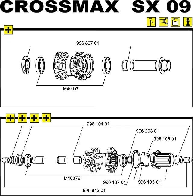 Mavic Nabenlagersatz MTB QR20 Vorderrad Typ 61805 | 25x37x7 mm 2 Stück
