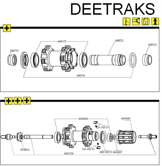 Mavic Nabenlagersatz MTB QR20 Vorderrad Typ 61805 | 25x37x7 mm 2 Stück