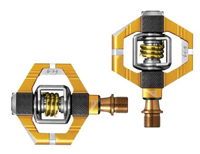 Crankbrothers Candy 11 TI Pedale gold inclusive Cleats