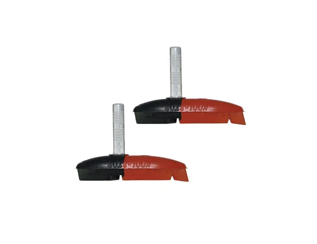 Kool Stop Bremsschuh Eagle 2 Steckbefestigung Cantilever 2 Stück schwarz-lachs