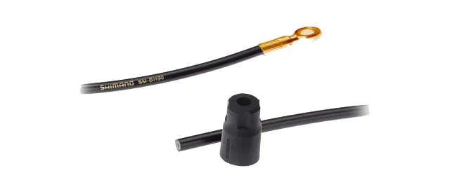 Shimano Saint SM-BH90-SBLS Scheibenbremsleitung 170 cm schwarz 90 Grad Banjo gold