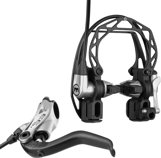 Magura HS33 R Bremse 2 Finger Hebel silber