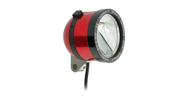 Schmidt Son Edelux II Fahrradlampe rot 60 cm Kabel 100 Lux