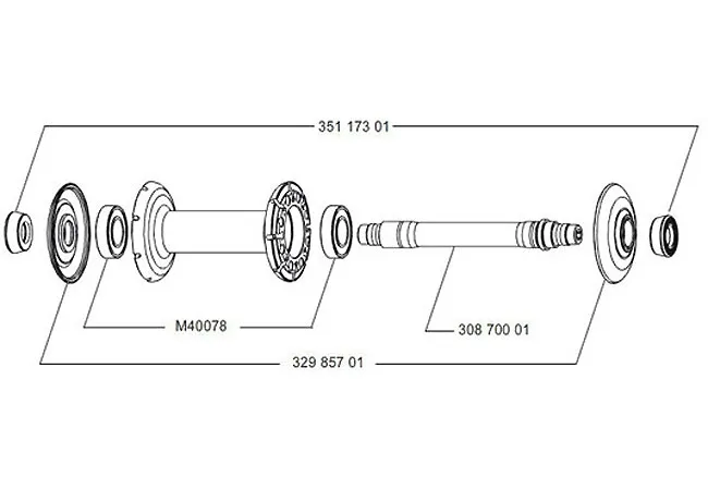 Mavic Cosmic Carbone 40 Lagerabdeckung Vorderrad