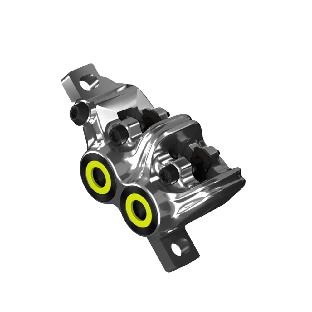 Magura MT7 Disc Bremssattel anthrazid-neon-gelb mit Belagen