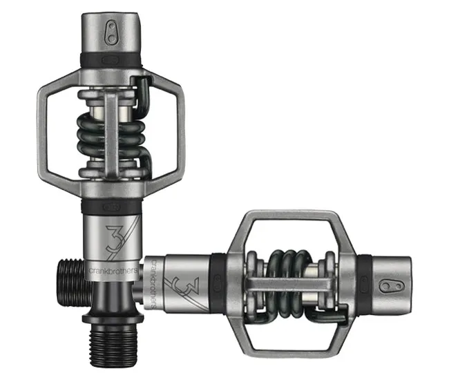 Crankbrothers Eggbeater 3 Klickpedale silber-schwarz incl Cleats