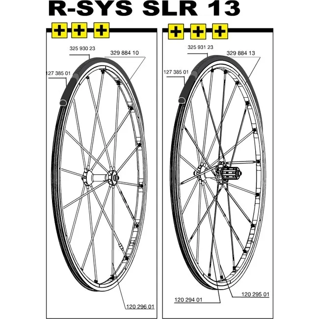 Mavic Ksyrium SLR / R-Sys Ersatzspeiche Zircal Hinterrad rechts 294 mm Mod 2008 - 2014 Restbestand
