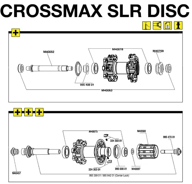Mavic Cosmic / Ksyrium / Crossmax SLR | Lagerabdeckung Vorderrad 2 Stück