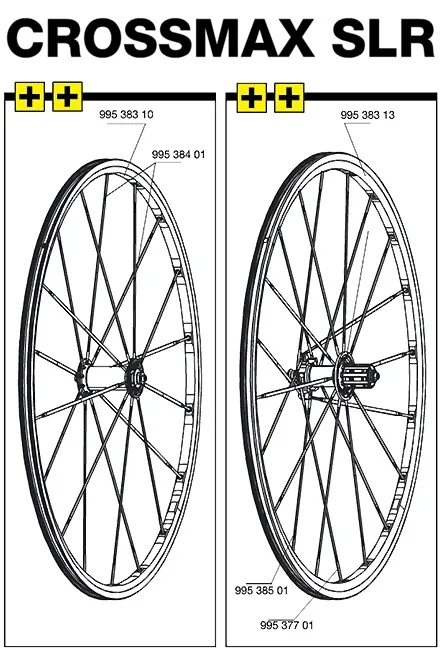 Mavic Cosmic / Ksyrium / Crossmax SLR | Lagerabdeckung Vorderrad 2 Stück