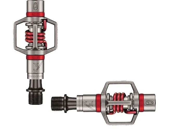 Crankbrothers Eggbeater 3 Klickpedale silber-rot incl Cleats