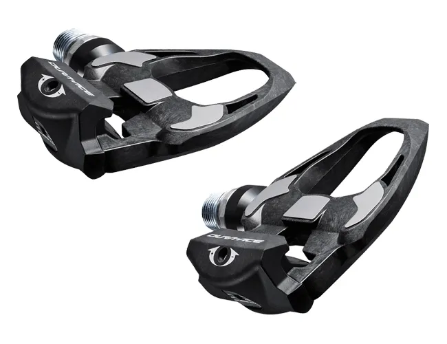 Shimano DURA-ACE SPD-SL PD-R9100-E Pedale Carbon 4 mm längere Achse incl SM-SH12