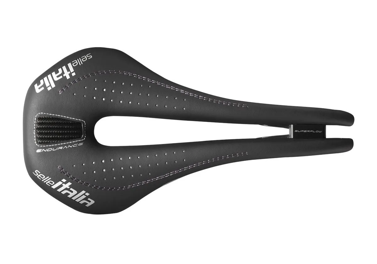 Selle Italia Novus Endurance Sattel Ti386 Superflow L3 schwarz