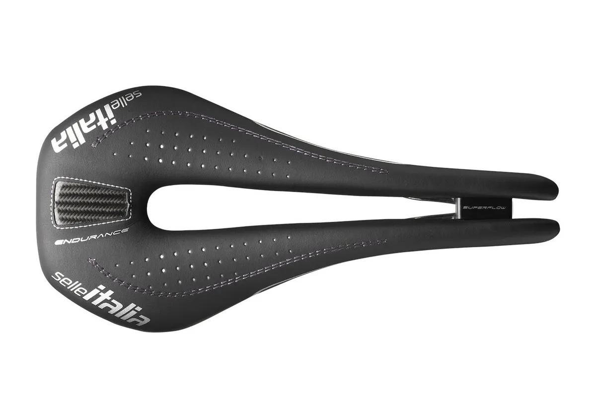 Selle Italia Novus Endurance Sattel Ti386 Superflow S3 schwarz