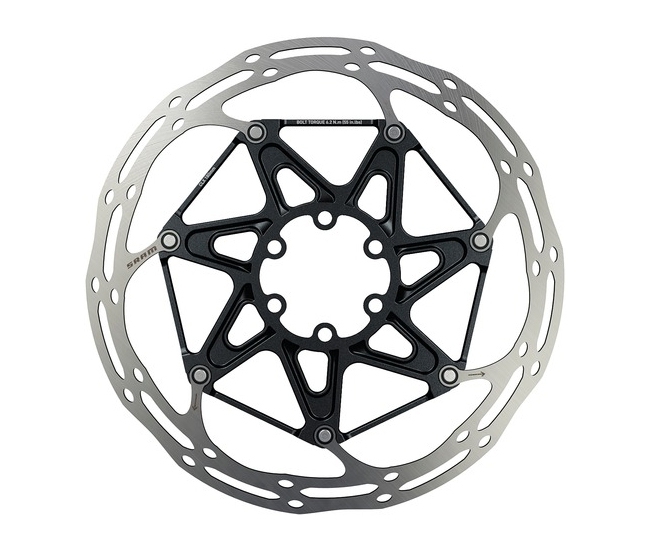 Sram Centerline X Bremsscheibe 6 Loch zweiteilig rounded 140 mm incl Stahl Schrauben