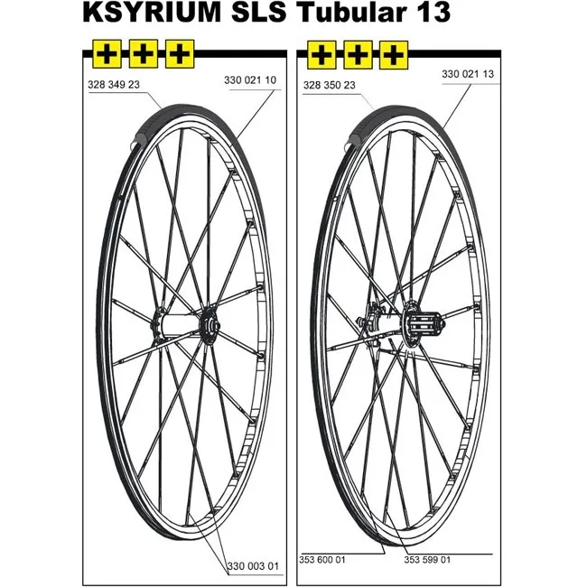 Mavic Ksyrium SLE / SLS / SL Ersatzspeiche Vorderrad 283,5 mm