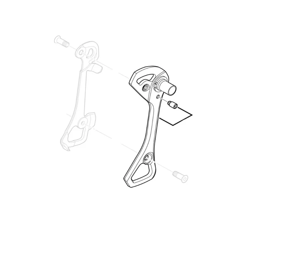 Shimano Ultegra RD-6800-GS / RD-6870-GS Schaltwerk Ersatzteil | Kettenleitblech GS aussen