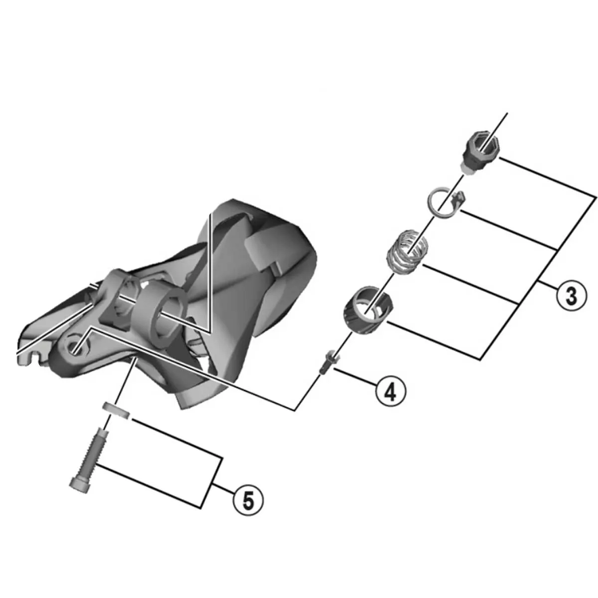 Shimano Schaltwerk / Umwerfer Ersatzteil | Nase für Schaltzug-Klemmschraube