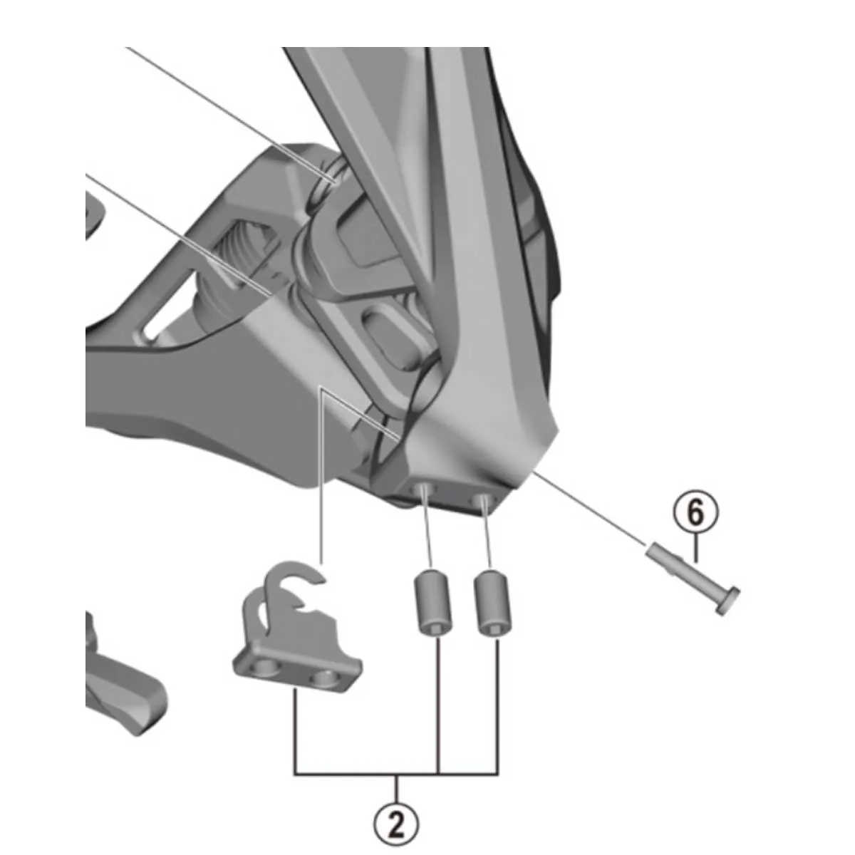 Shimano Schaltwerk / Umwerfer Ersatzteil | Nase für Schaltzug-Klemmschraube