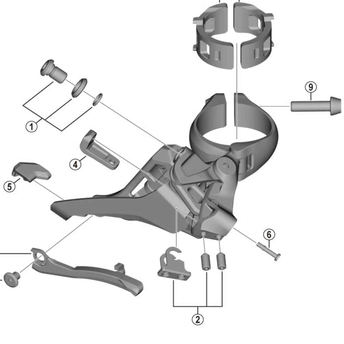Shimano Schaltwerk / Umwerfer Ersatzteil | Nase für Schaltzug-Klemmschraube