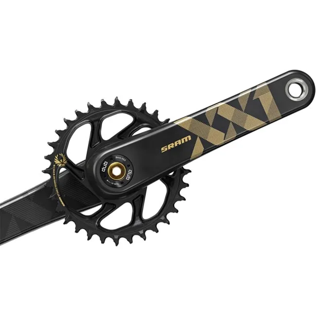 Sram XX1 Eagle Kurbel DUB DM 34 Zähne schwarz-gold 170 mm