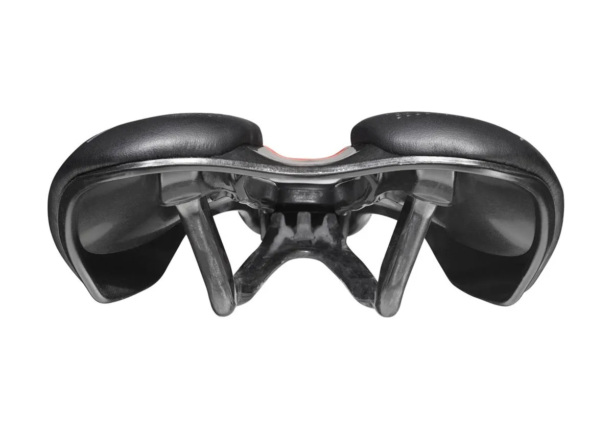 Selle Italia SLR Boost Sattel Superflow S3 Kit-Carbonio schwarz-rot