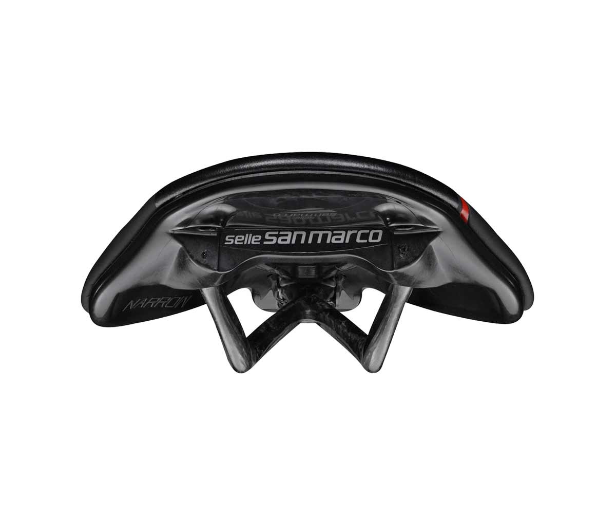 Selle San Marco ShortFit 130 Carbon FX Sattel Narrow S3 schwarz Gestell Carbon
