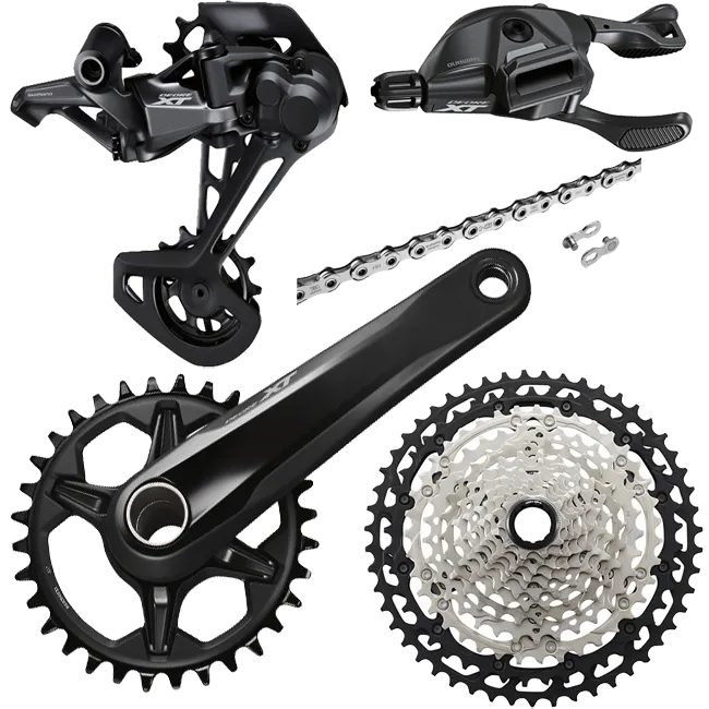 Shimano XT Gruppe 8100 MTB 12x1-fach ohne Bremsen schwarz