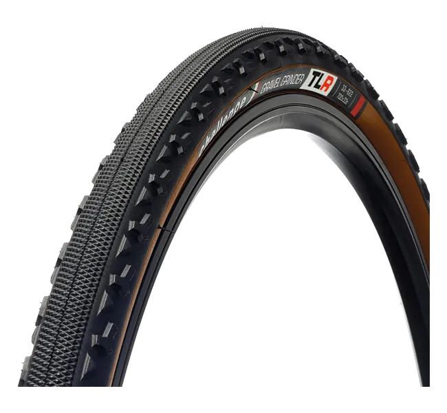 Challenge Grinder TLR Gravelreifen 120 TPI Clincher tubeless ready 38x622 schwarz-braun