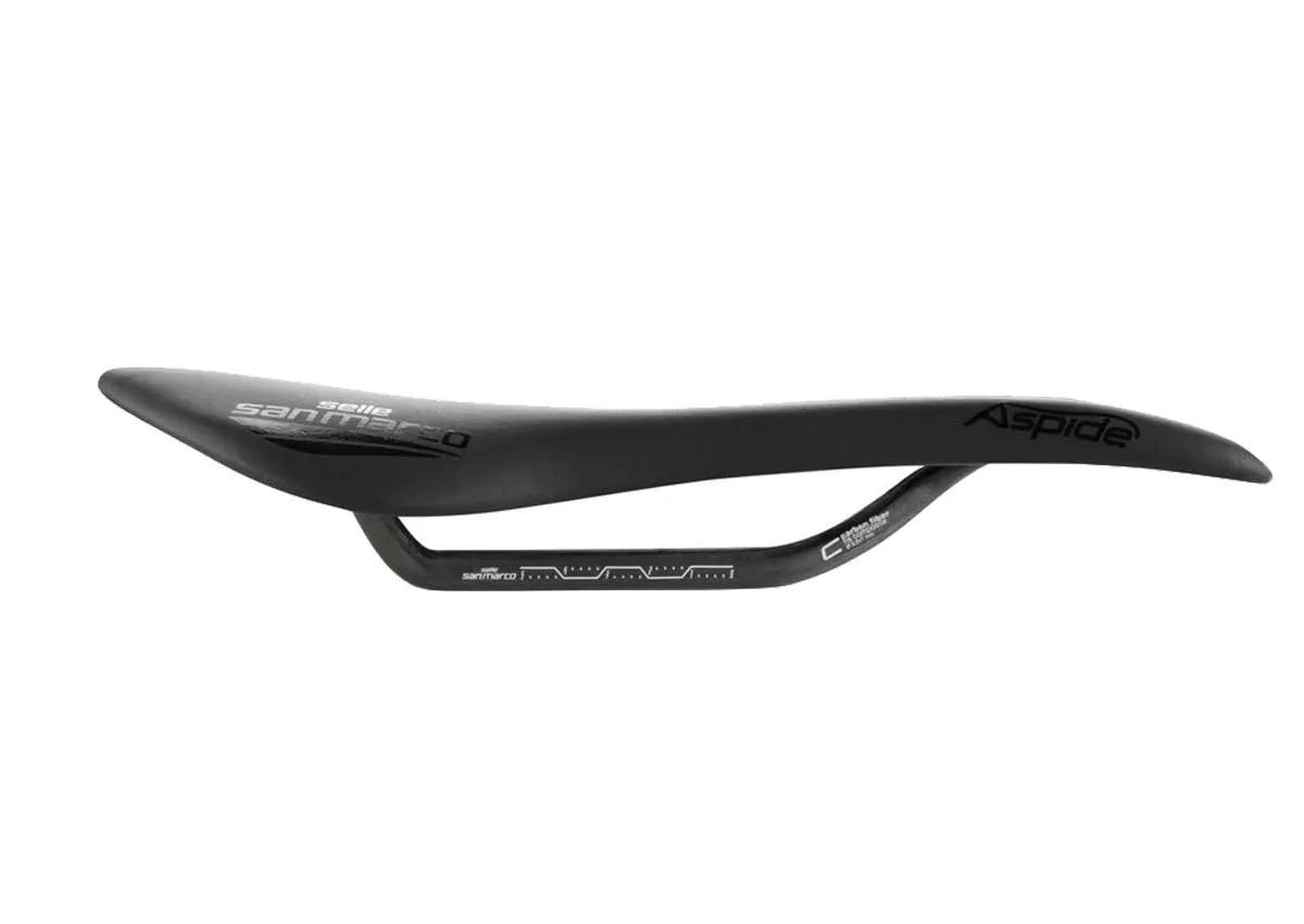 Selle San Marco Aspide Superleggera Open Sattel S2 Narrow schwarz Gestell Carbon