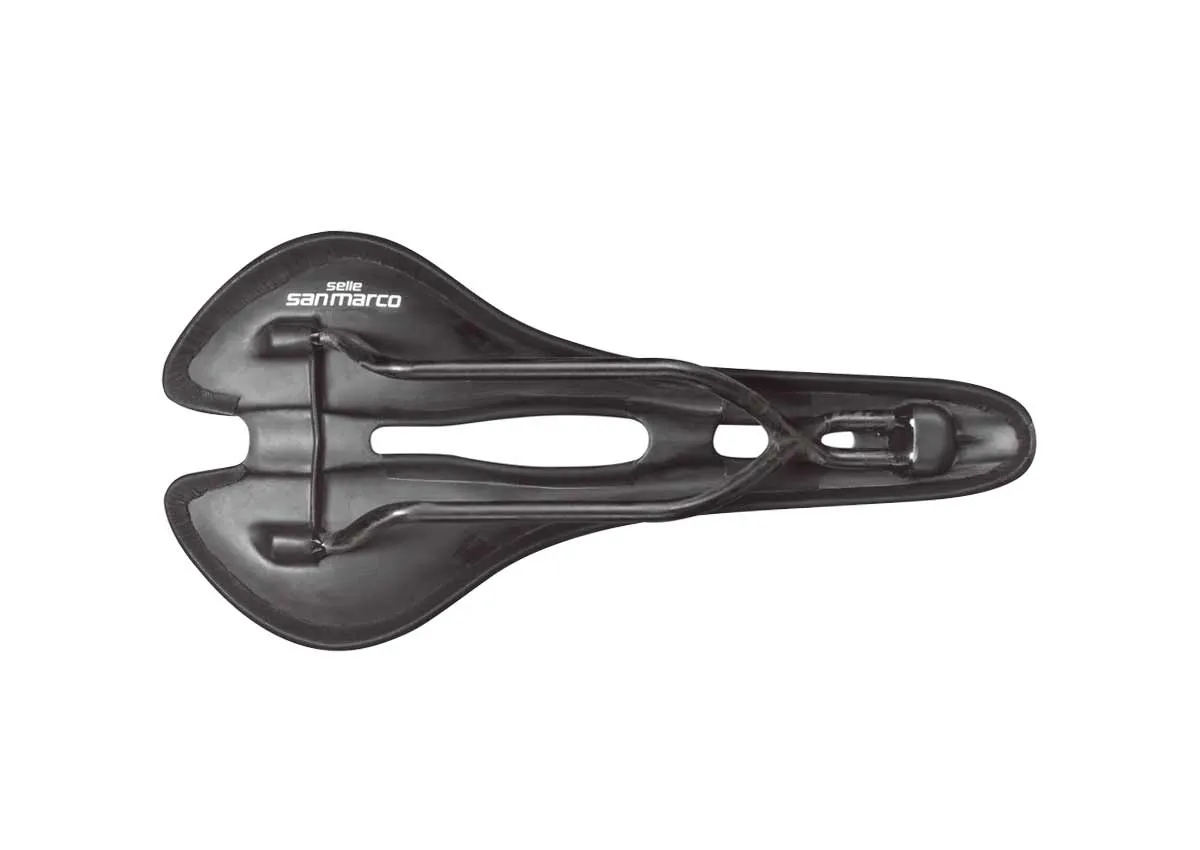 Selle San Marco Aspide Superleggera Open Sattel S2 Narrow schwarz Gestell Carbon