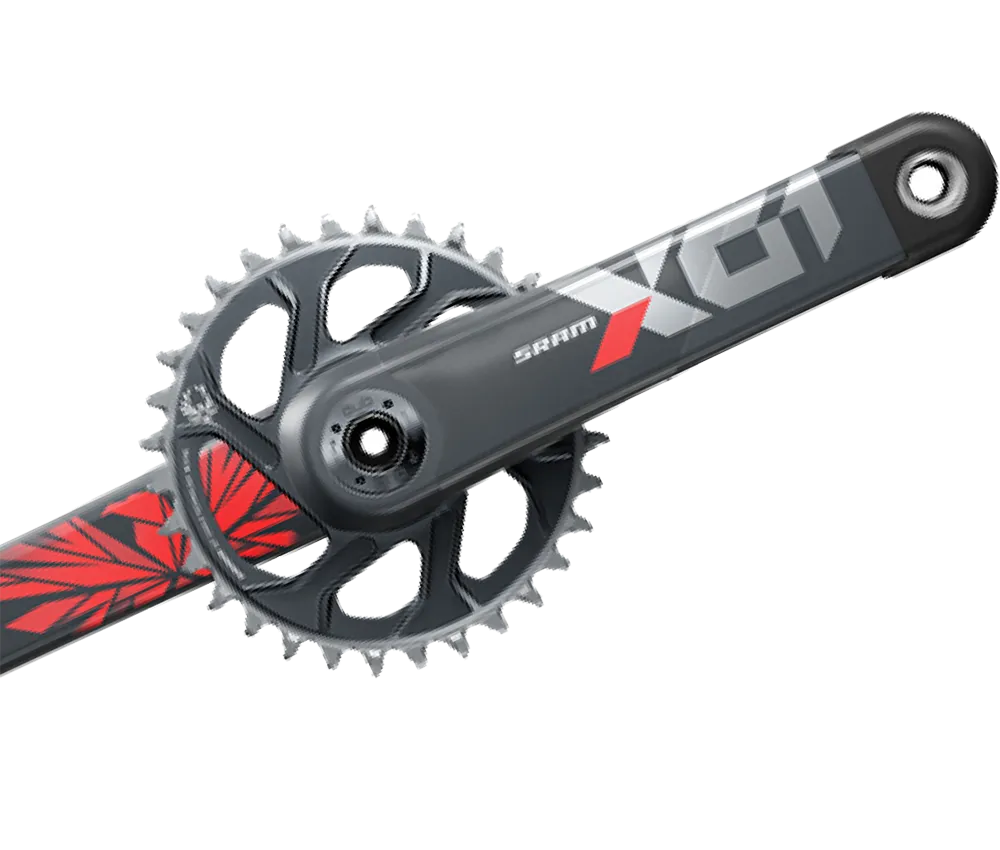 Sram X01 Eagle Kurbel DUB DM 32 Zähne lunar-red 170 mm