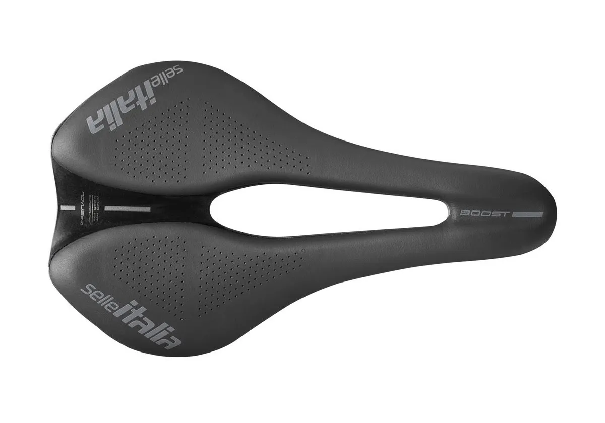 Selle Italia Novus Boost Sattel TI316 EVO Superflow L3 Breite 145mm Gestell Titan schwarz