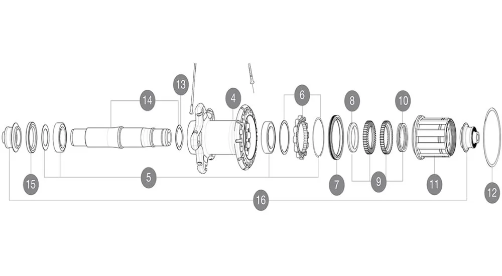Mavic Ersatzteil Instant Drive 360 QRM+ Nabe UB - Hinterrad Lagerabdeckung