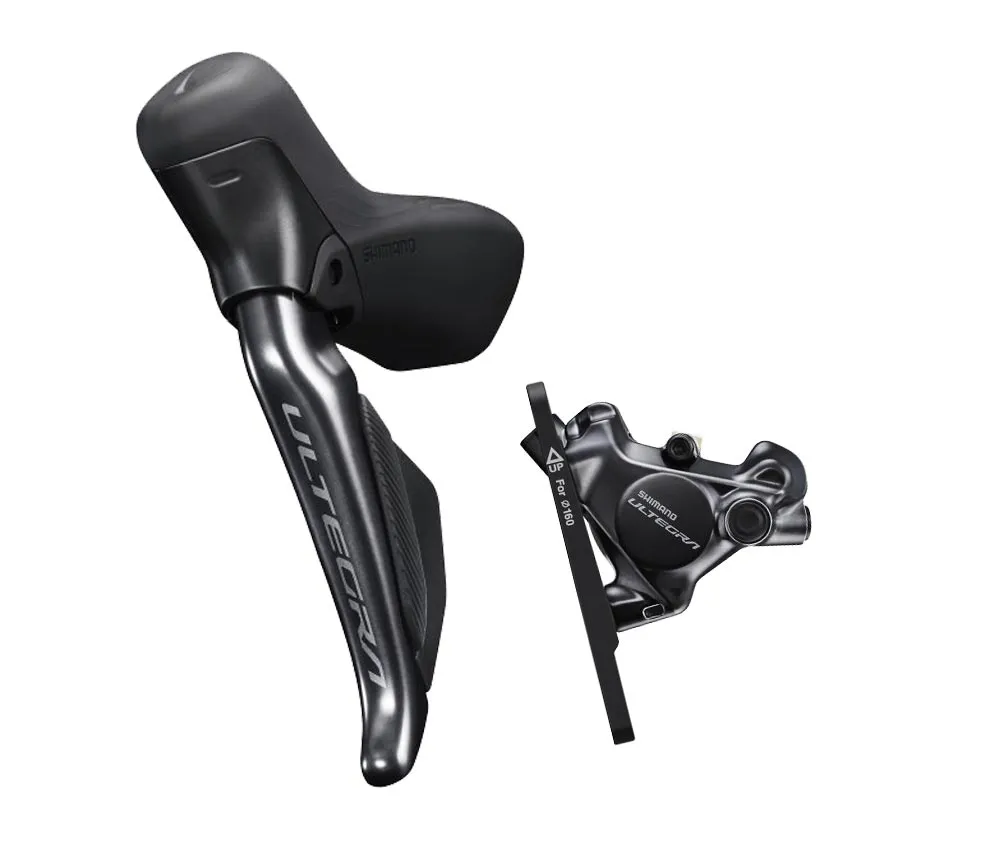 Scheibenbremse Shimano Ultegra DI2 STI Dischebel ST-R8170-L links 2 fach + Bremssattel BR-R8170