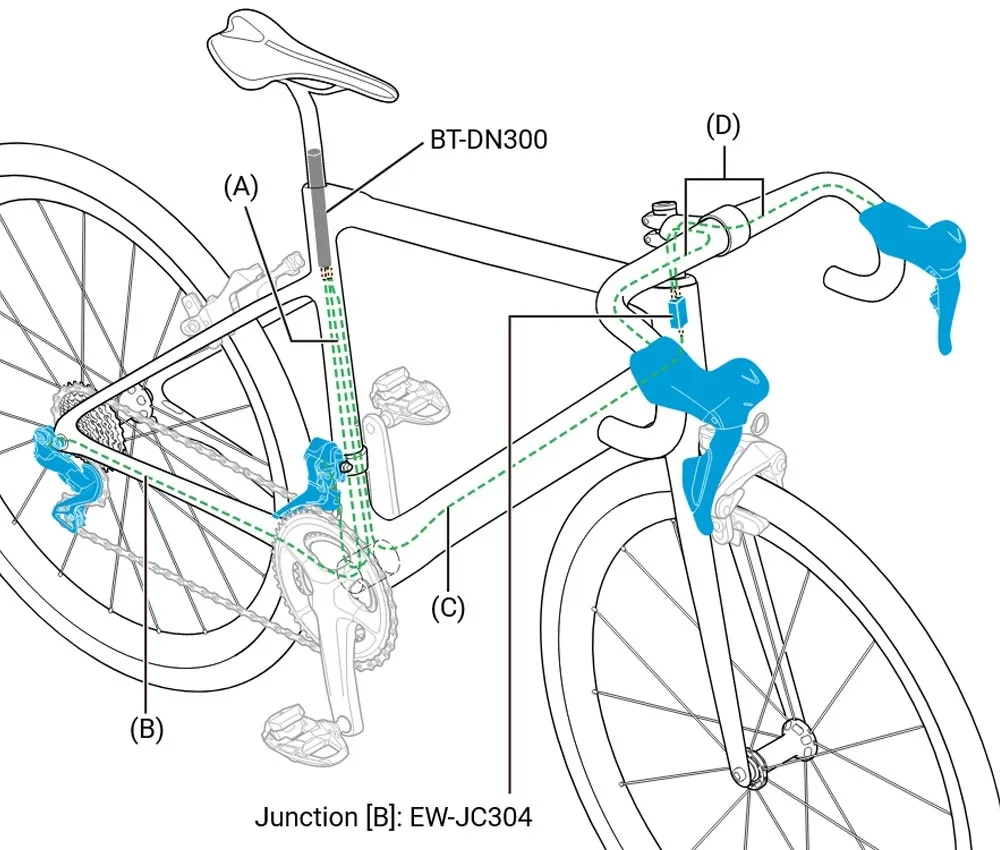 Shimano Ultegra Di2 STI Rim Brake Schalt-Bremshebel ST-R8150-R rechts 12-fach