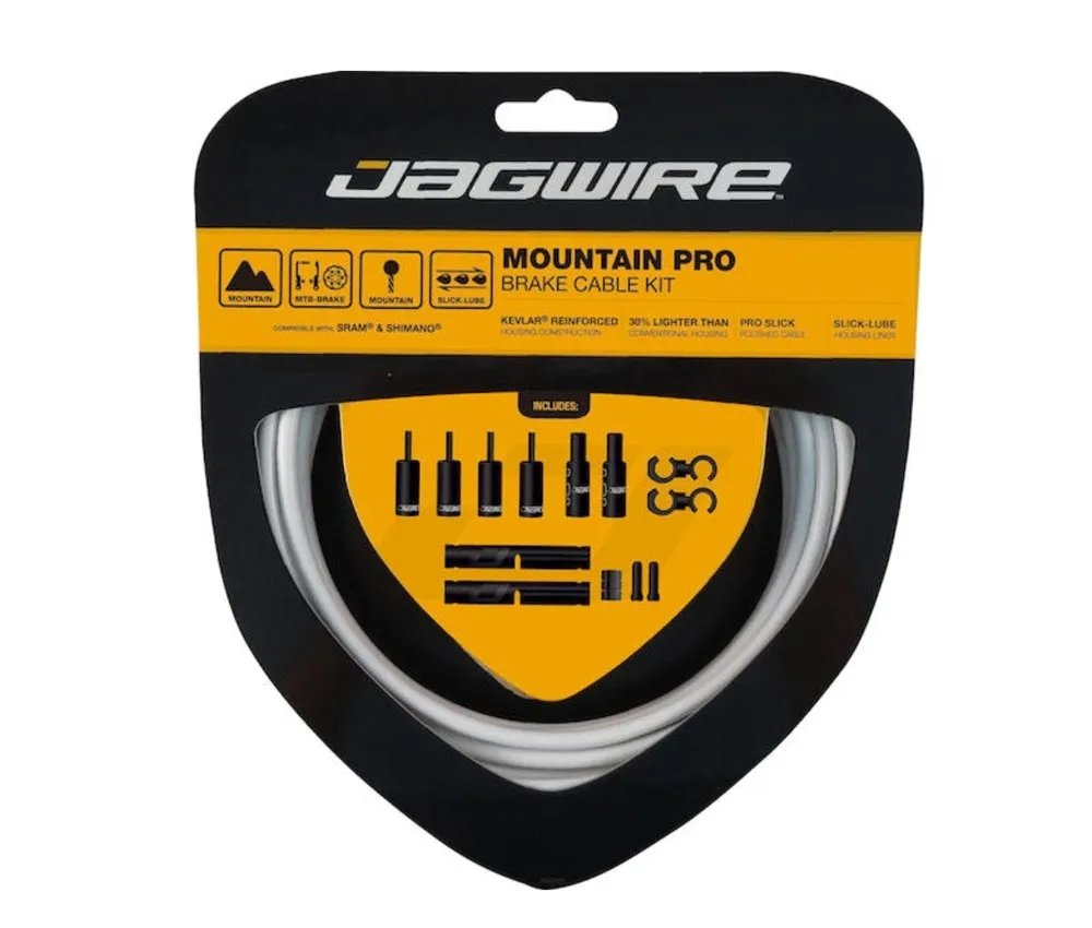 Jagwire Mountain Pro MTB Bremszugset weiss