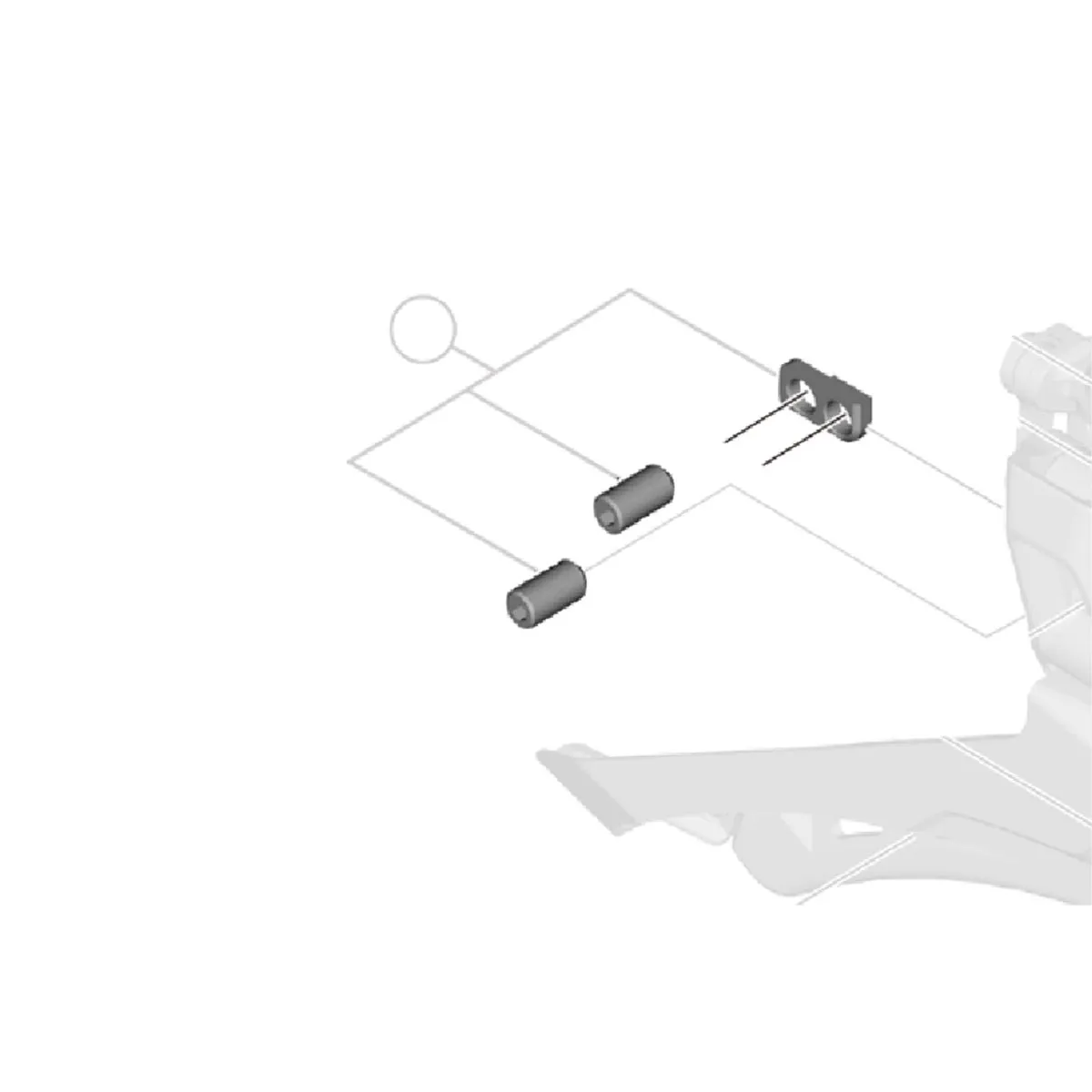 Shimano DURA-ACE / Ultegra / GRX Umwerfer Ersatzteil | Anschlagschrauben B-Type komplett