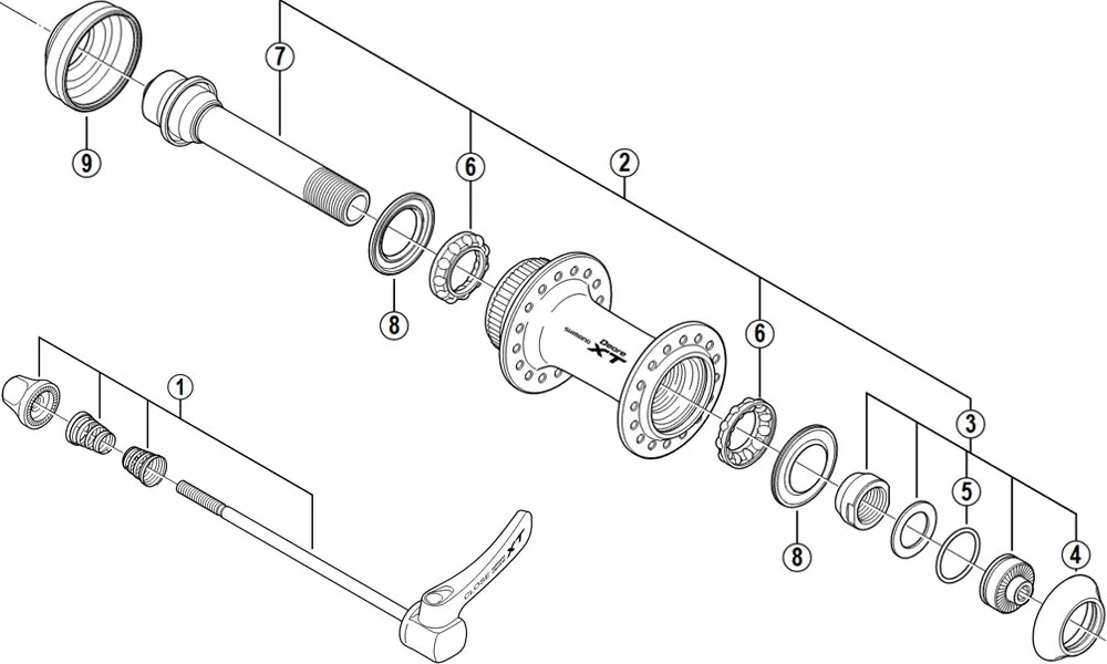 Shimano Deore XT Naben Ersatzteil | Staubkappe