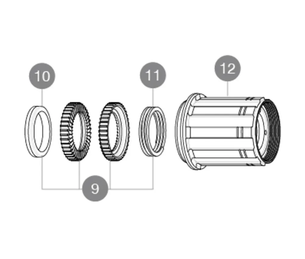 Mavic Instant Drive 360 Hinterrad Nabe Ersatzteil | Dämpfungsgummi für Freilaufkörper