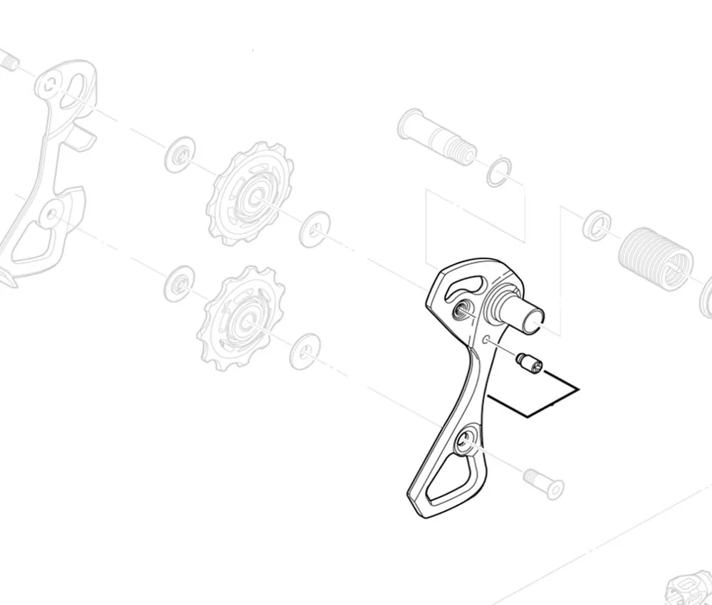 Shimano Ultegra RD-6800-SS / RD-6870-SS / RD-6770-A-SS Schaltwerk Ersatzteil | Kettenleitblech SS aussen