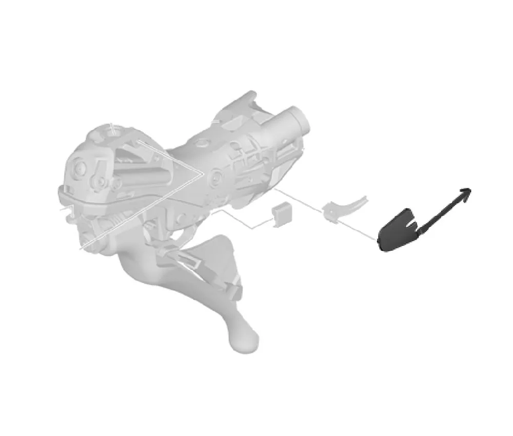 Shimano Schalt-Bremshebel Ersatzteil | Schaltkabel Abdeckung rechts