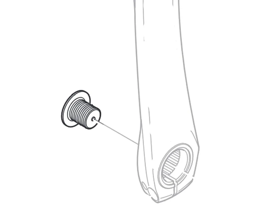 Shimano Kurbelarm links Ersatzteil | Kurbelbefestigungsschraube B-Type 16 mm