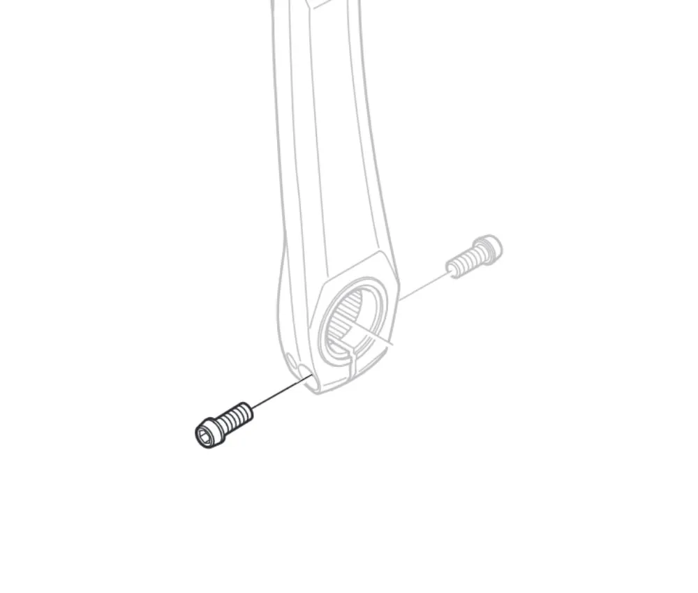 Shimano DURA-ACE FC-R9200 / FC-R9200-P / Ultegra FC-R8100 Kurbel Ersatzteil | Klemmschraube Kurbelarm