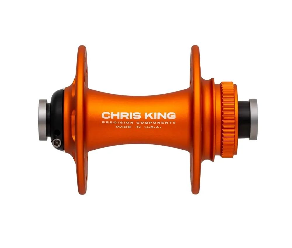 Chris King R45D Ceramic Vorderradnabe 12x100 Disc Centerlock 24 Loch matte mango | matt-orange