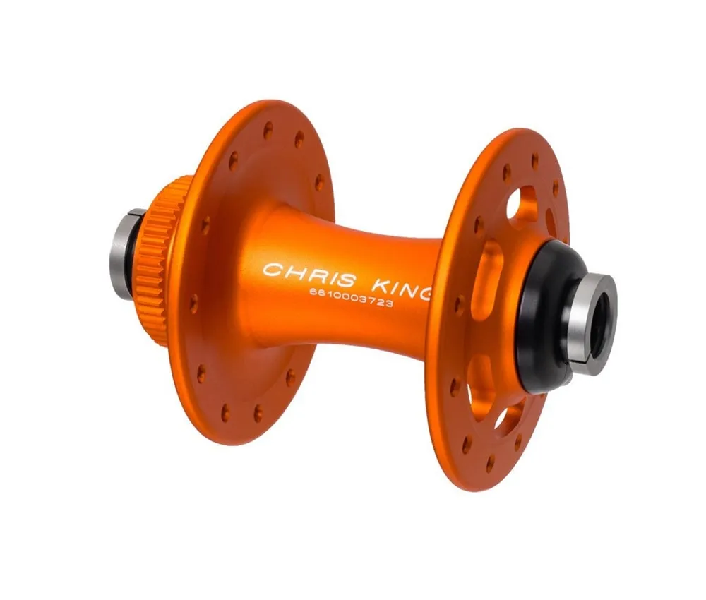 Chris King R45D Vorderradnabe 12x100 Disc Centerlock 28 Loch matte mango | matt-orange